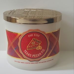 Bath Body Works Texas Pecan Pie 3 Wick Candle